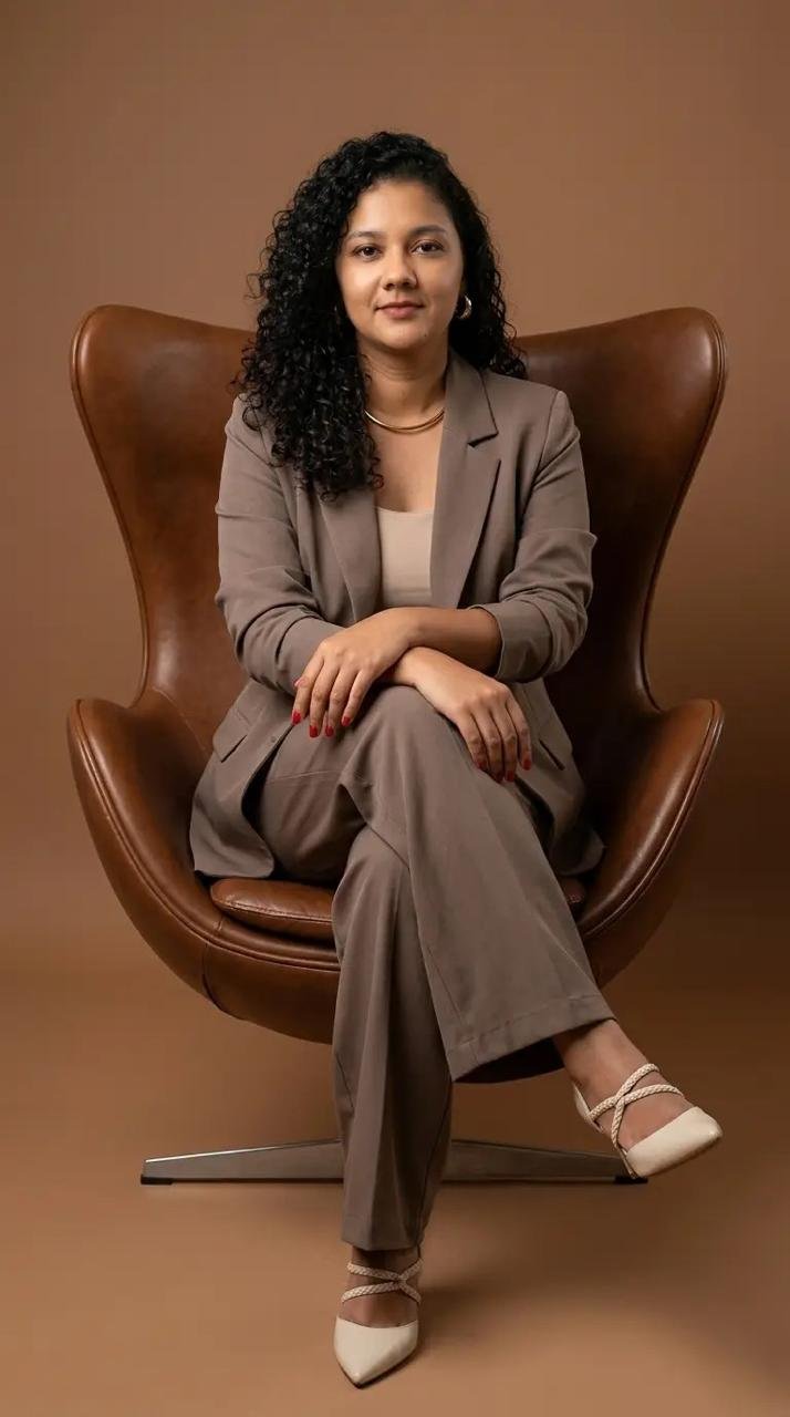 Lysia Ayana Rosado em retrato profissional